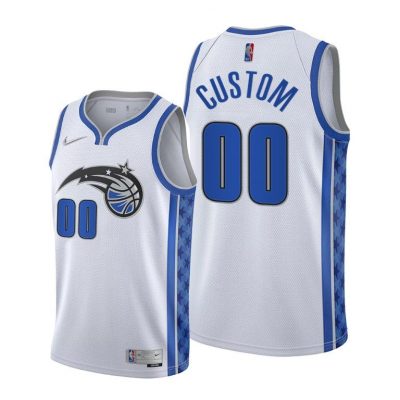 Men Magic #00 Custom White 2020-21 Earned Edition Jersey Swingman