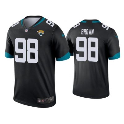 Men Malcom Brown Jacksonville Jaguars Black Legend Jersey