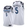 Men Malik Beasley Minnesota Timberwolves #5 2019-20 Association Jersey - White