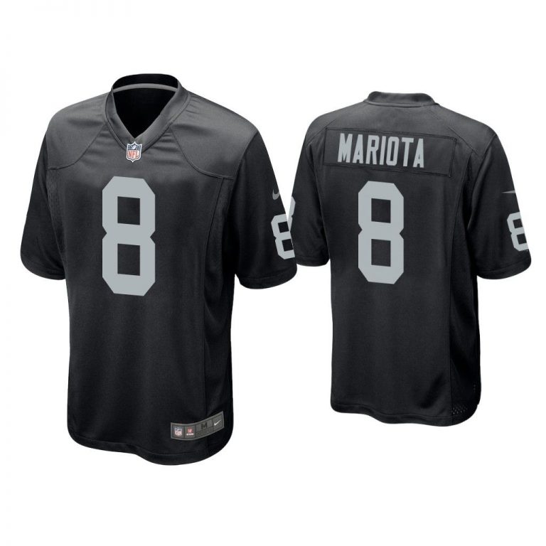 Men Marcus Mariota Las Vegas Raiders Black Game Jersey