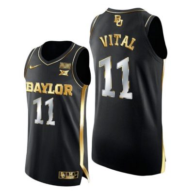 Men Mark Vital Black Golden Baylor Bears 2021 March Madness Jersey