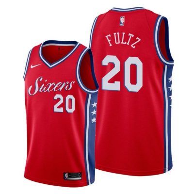 Men Markelle Fultz Philadelphia 76ers #20 76ers Red Statement Jersey