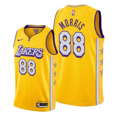 Men Markieff Morris LA Lakers #88 2019-20 City Jersey - Gold