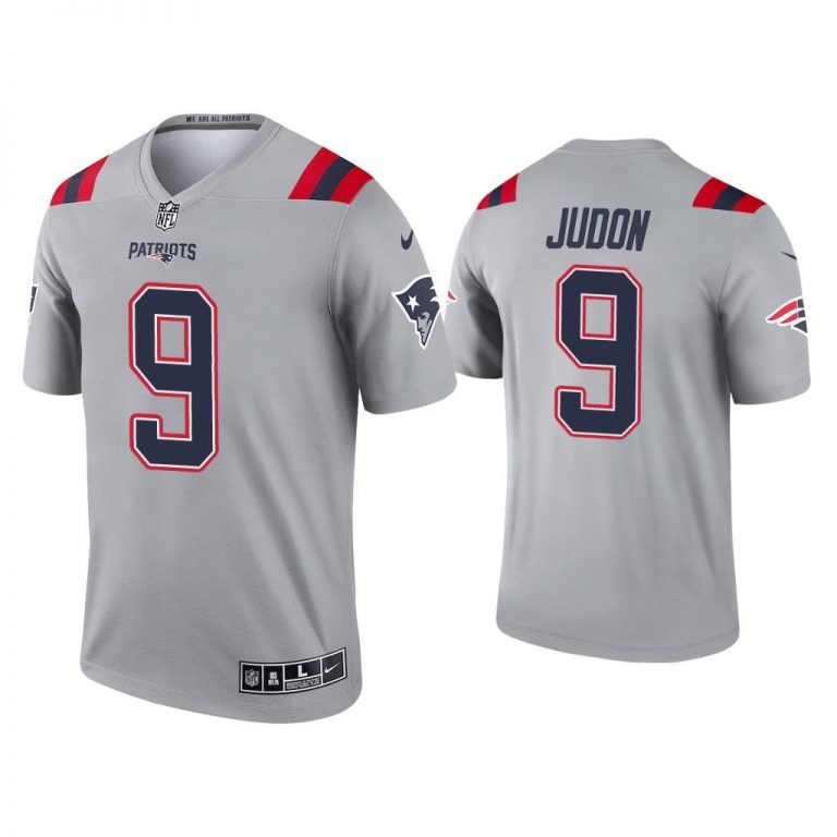 Men Matthew Judon New England Patriots Gray Inverted Legend Jersey