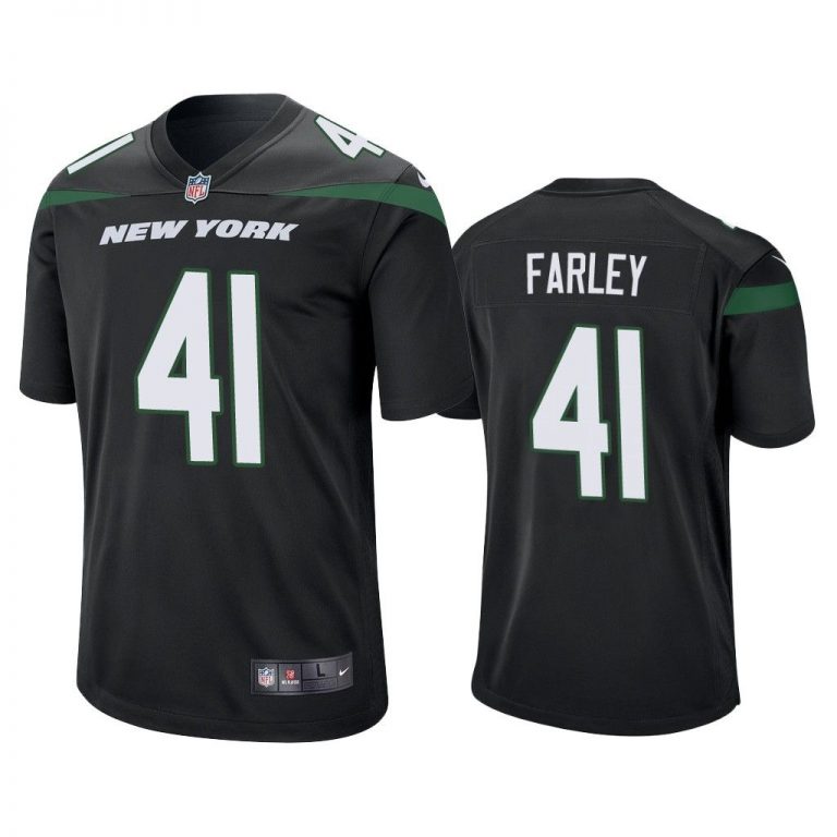 Men Matthias Farley New York Jets Black Game Jersey