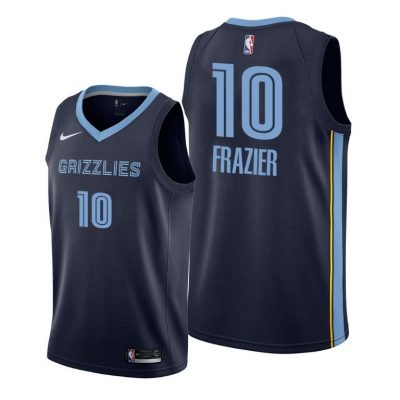 Men Memphis Grizzlies #10 Tim Frazier Navy 2020-21 Icon Edition Jersey