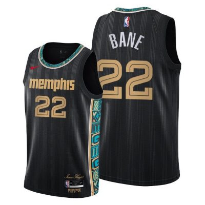 Men Memphis Grizzlies #22 Desmond Bane Black 2020-21 City Edition Jersey 2020 NBA Draft