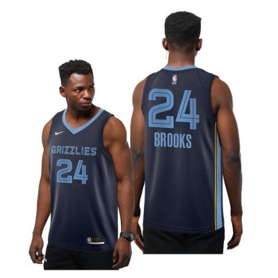 Men Memphis Grizzlies #24 Dillon Brooks 2020-21 Icon Jersey Navy