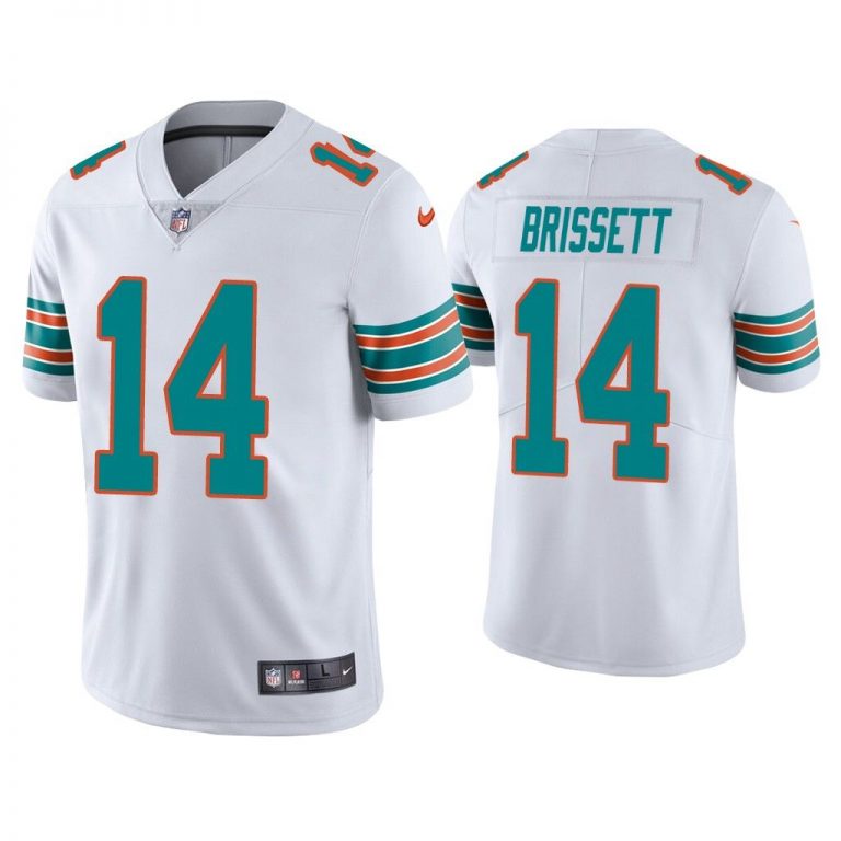 Men Miami Dolphins Jacoby Brissett Vapor Limited White Jersey