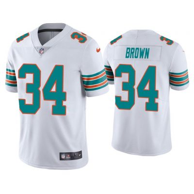 Men Miami Dolphins Malcolm Brown Vapor Limited White Jersey