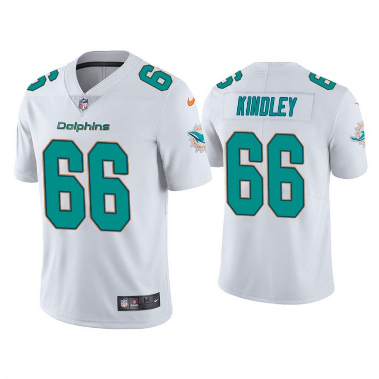 Men Miami Dolphins Solomon Kindley Vapor Limited White Jersey