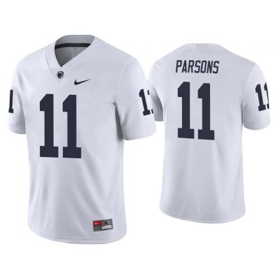 Men Micah Parsons #11 Penn State Nittany Lions White Game College Football Jersey