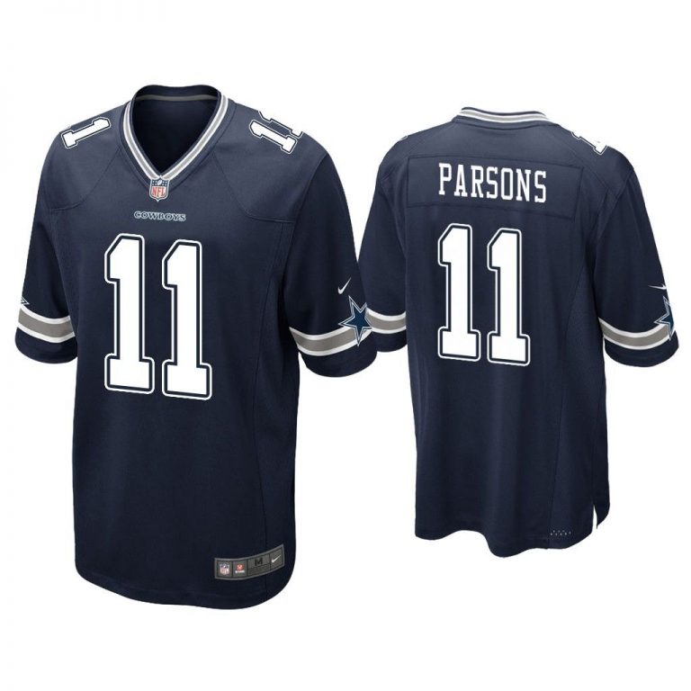 Men Micah Parsons Dallas Cowboys Navy 2021 NFL Draft Game Jersey