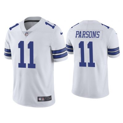 Men Micah Parsons Dallas Cowboys White 2021 NFL Draft Vapor Limited Jersey
