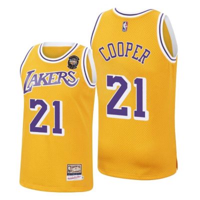 Men Michael Cooper Los Angeles Lakers Gold Throwback Jersey 2021 Naismith Hall Of Fame