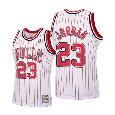 Men Michael Jordan #23 Bulls Reload Hardwood Classics White Jersey