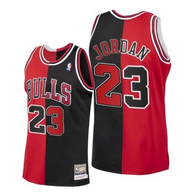 Men Michael Jordan #23 Bulls Split Vintage Jersey