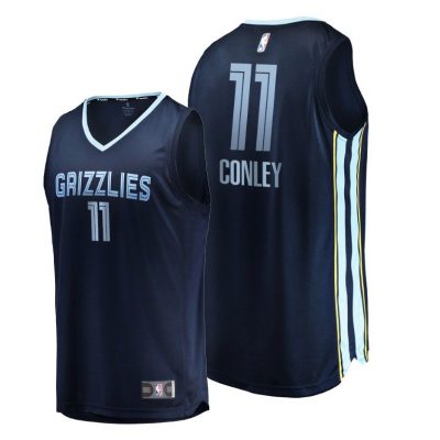 Men Mike Conley Memphis Grizzlies #11 Navy Icon Replica Jersey