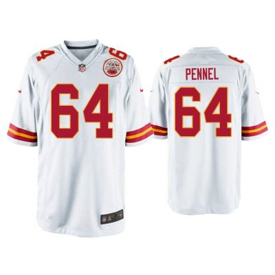 Men Mike Pennel Kansas City Chiefs White Game Jersey