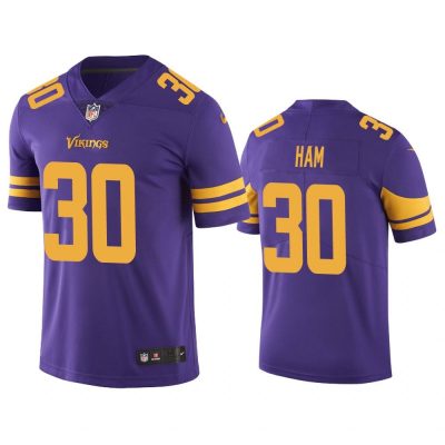 Men Minnesota Vikings C. J. Ham #30 Purple Color Rush Limited Jersey