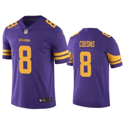 Men Minnesota Vikings Kirk Cousins #8 Purple Color Rush Limited Jersey