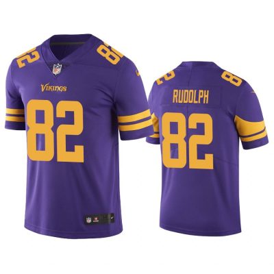 Men Minnesota Vikings Kyle Rudolph #82 Purple Color Rush Limited Jersey