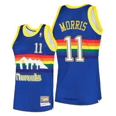 Men Monte Morris Denver Nuggets Hardwood Classics Royal Jersey