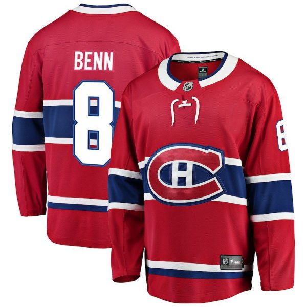 Men Montreal Canadiens Jordie Benn Red Breakaway Player Jersey