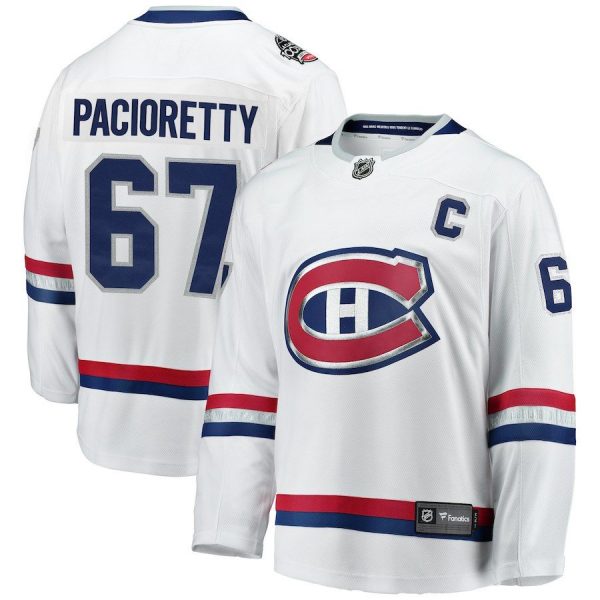 Men Montreal Canadiens Max Pacioretty White 2017 NHL 100 Classic Breakaway Player Jersey