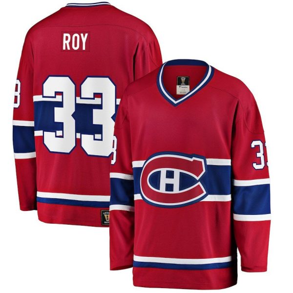 Men Montreal Canadiens Patrick Roy Red Premier Breakaway Heritage Player Jersey
