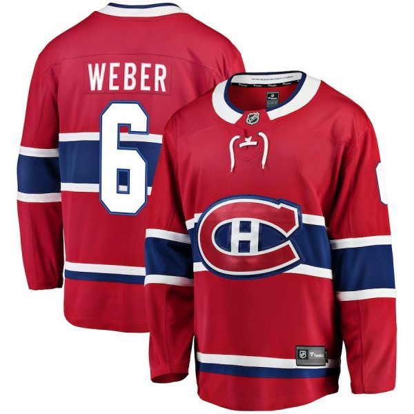 Men Montreal Canadiens Shea Weber Red Breakaway Player Jersey