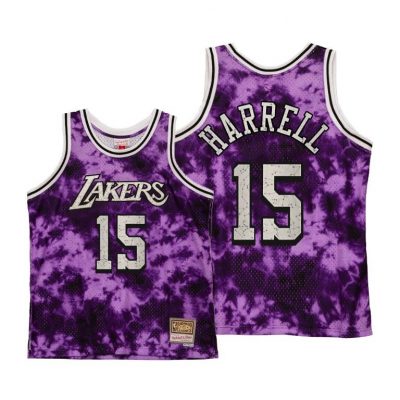 Men Montrezl Harrell La Lakers #15 Galaxy Constellation Hardwood Classics Jersey