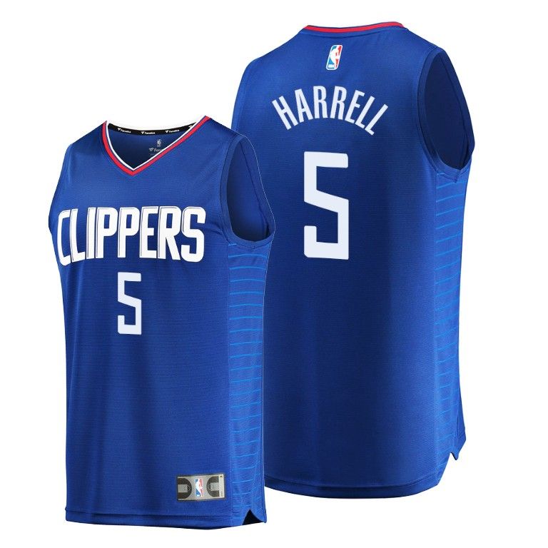 Men Montrezl Harrell Los Angeles Clippers #5 Navy Icon Replica Jersey