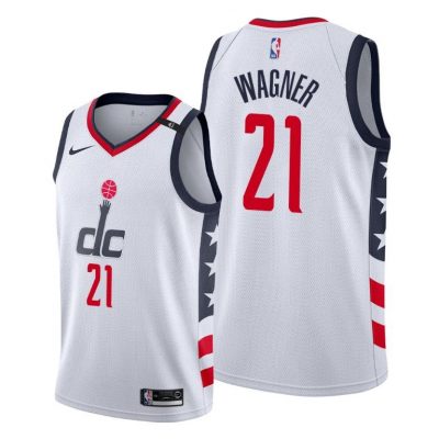 Men Moritz Wagner #21 Wizards 2020 Honors Unseld City Jersey White