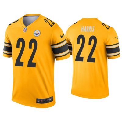 Men Najee Harris Pittsburgh Steelers Gold Inverted Legend Jersey
