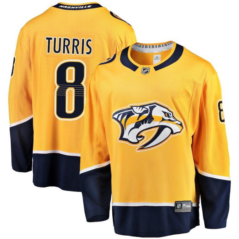 Men Nashville Predators Kyle Turris Gold Breakaway Player Jersey