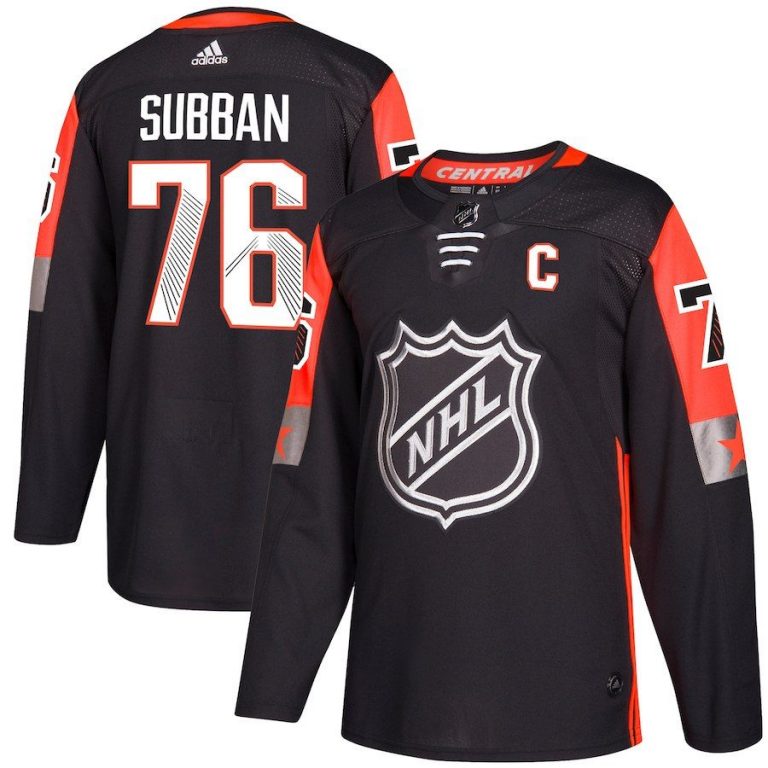 Men Nashville Predators PK Subban Black 2018 NHL All-Star Game Central Division Player Jersey