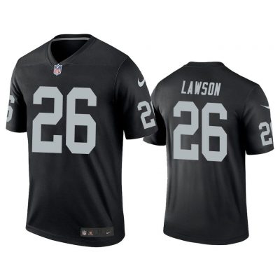 Men Nevin Lawson #26 Oakland Raiders Black Legend Jersey