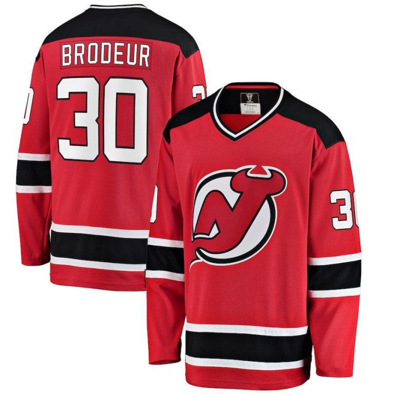 Men New Jersey Devils Martin Brodeur Red Premier Breakaway Heritage Player Jersey