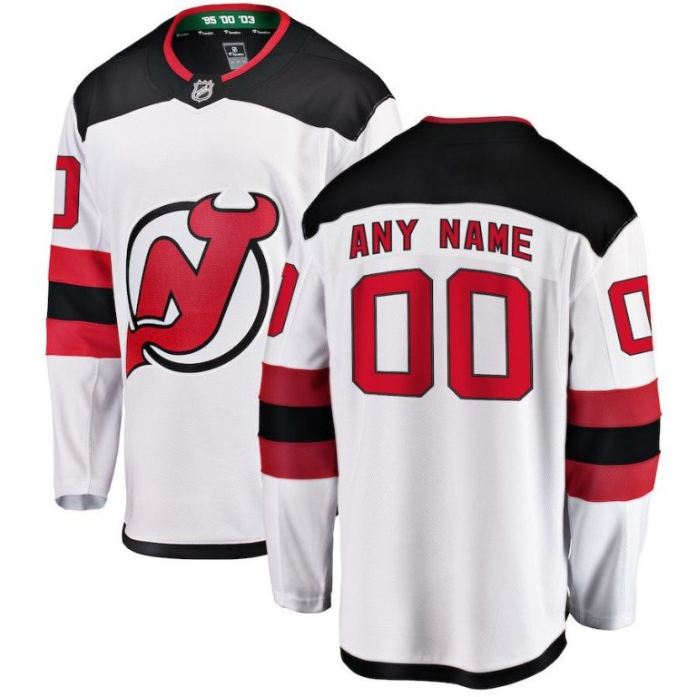 Men New Jersey Devils Red Home Breakaway Custom Jersey