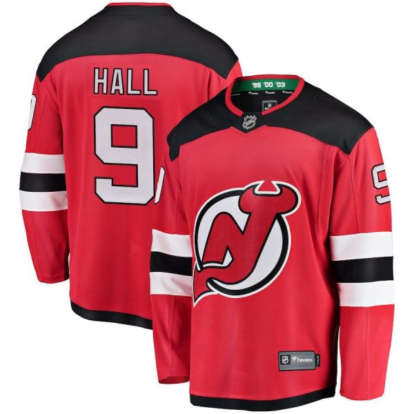 Men New Jersey Devils Taylor Hall White Alternate Breakaway Player Jersey