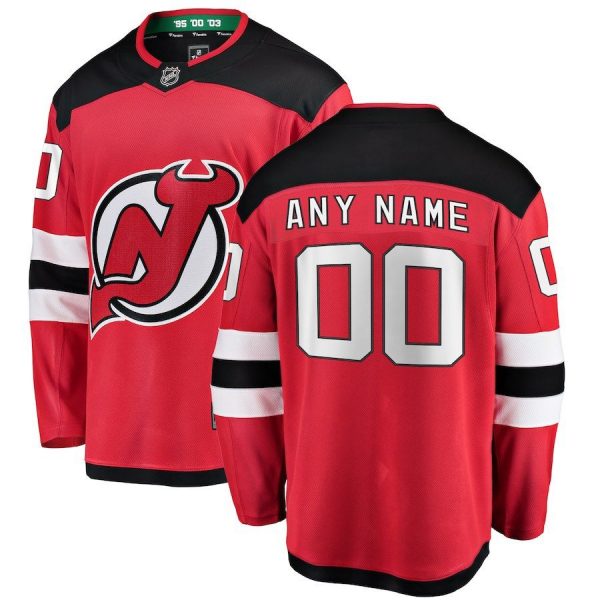 Men New Jersey Devils White Away Breakaway Custom Jersey