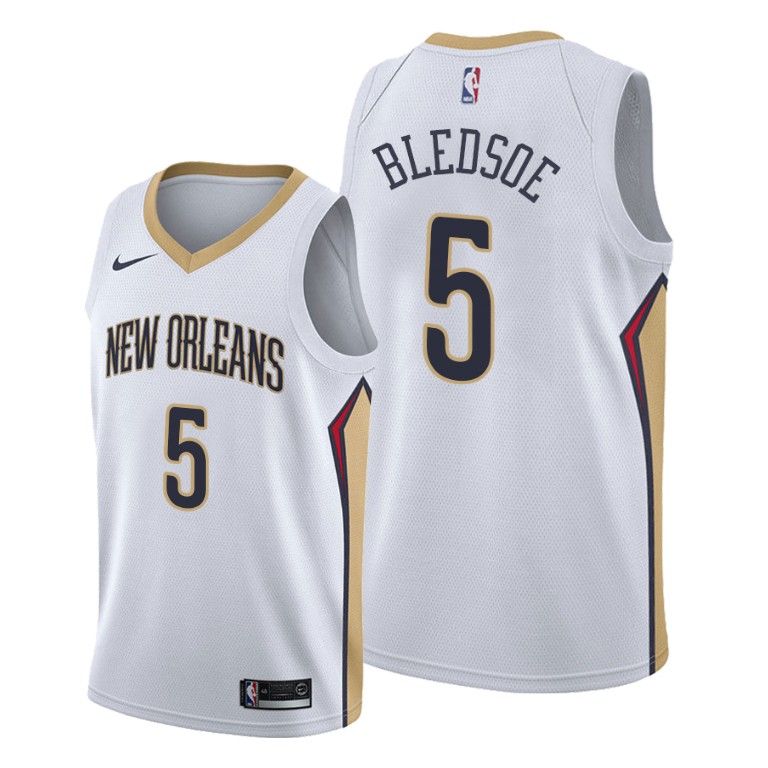 Men New Orleans Pelicans Eric Bledsoe 2020-21 White Association Jersey