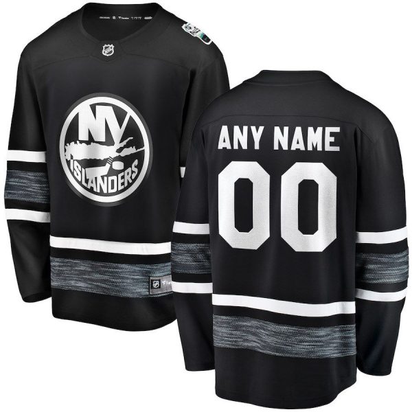 Men New York Islanders Black 2019 NHL All-Star Game Replica Custom Jersey