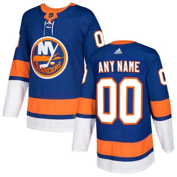 Men New York Islanders Blue Alternate Custom Jersey
