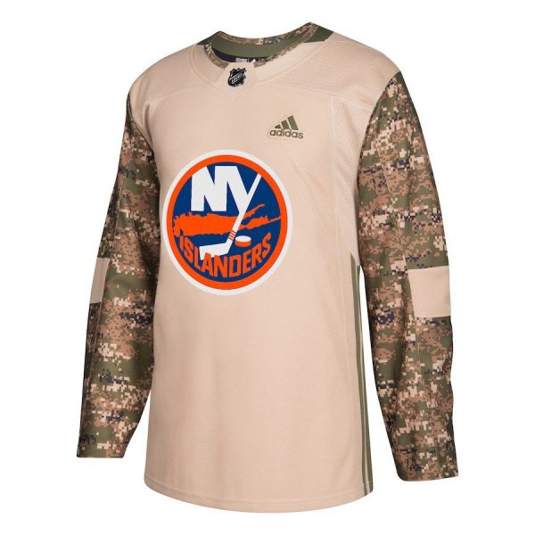 Men New York Islanders Camo Veterans Day Practice Jersey