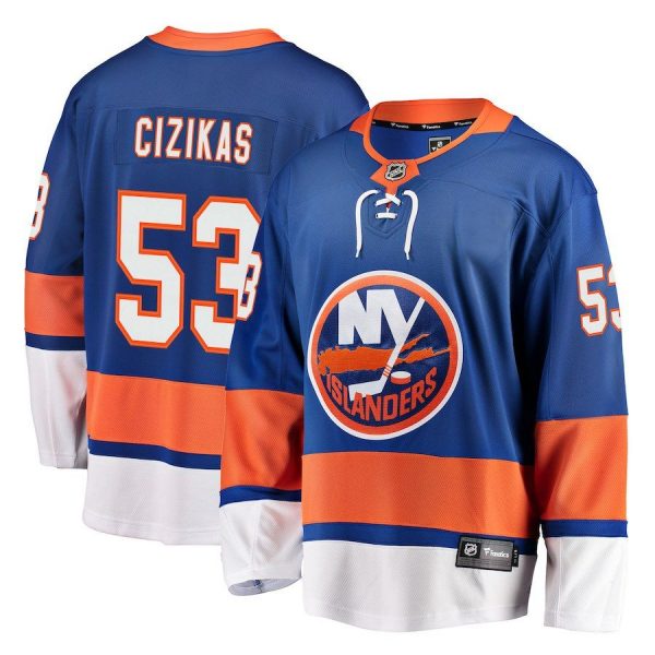 Men New York Islanders Casey Cizikas Royal Breakaway Player Jersey