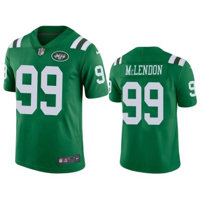 Men New York Jets Steve McLendon #99 Green Color Rush Limited Jersey