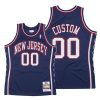 Men New York Nets Custom Hardwood Classics 2006-07 Navy Jersey