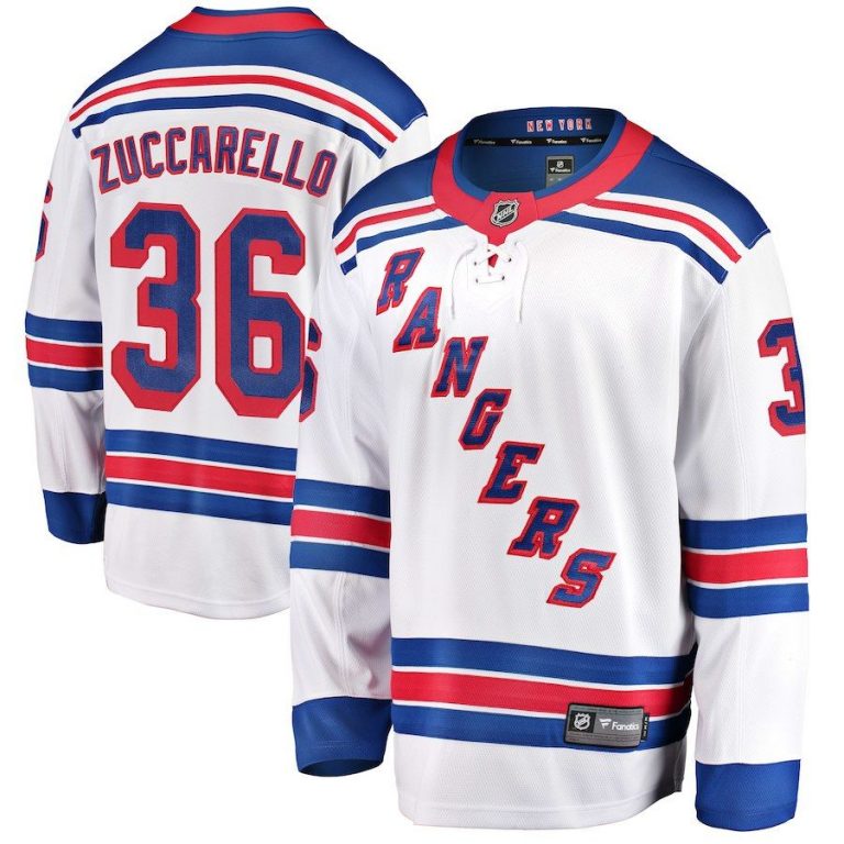 Men New York Rangers Mats Zuccarello Royal Breakaway Player Jersey